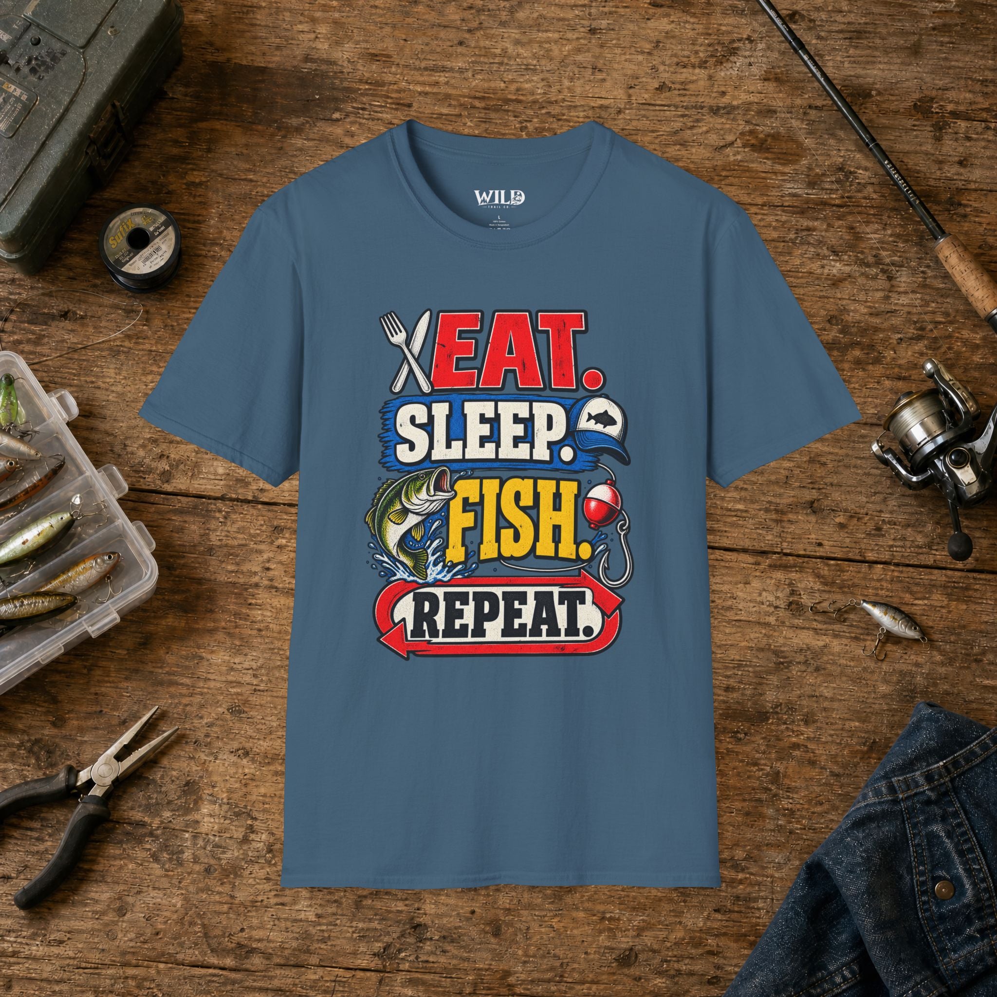 Eat Sleep Fish T-Shirt