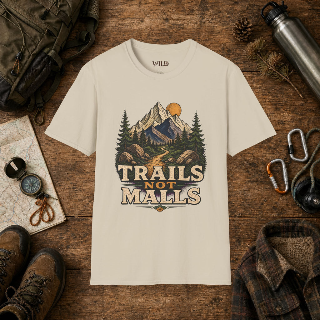 Trails not Malls T-Shirt
