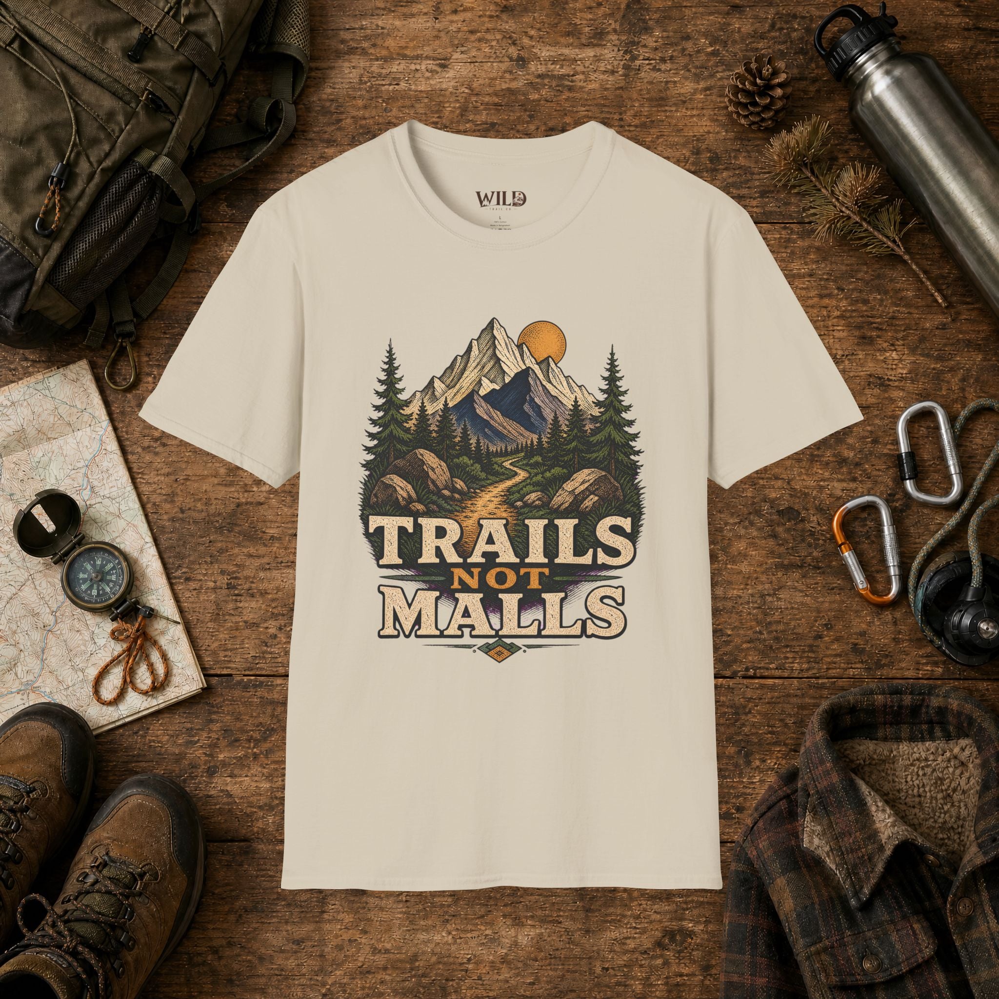 Trails not Malls T-Shirt