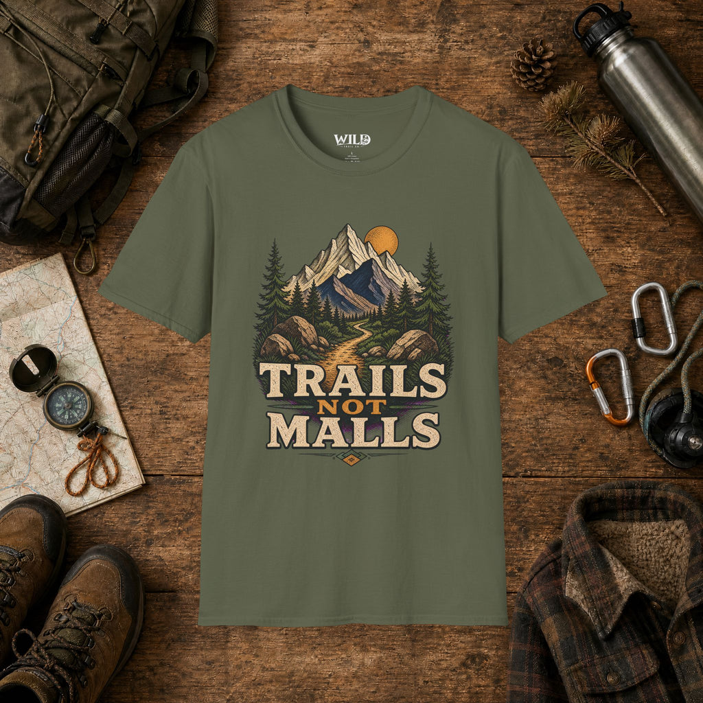 Trails not Malls T-Shirt