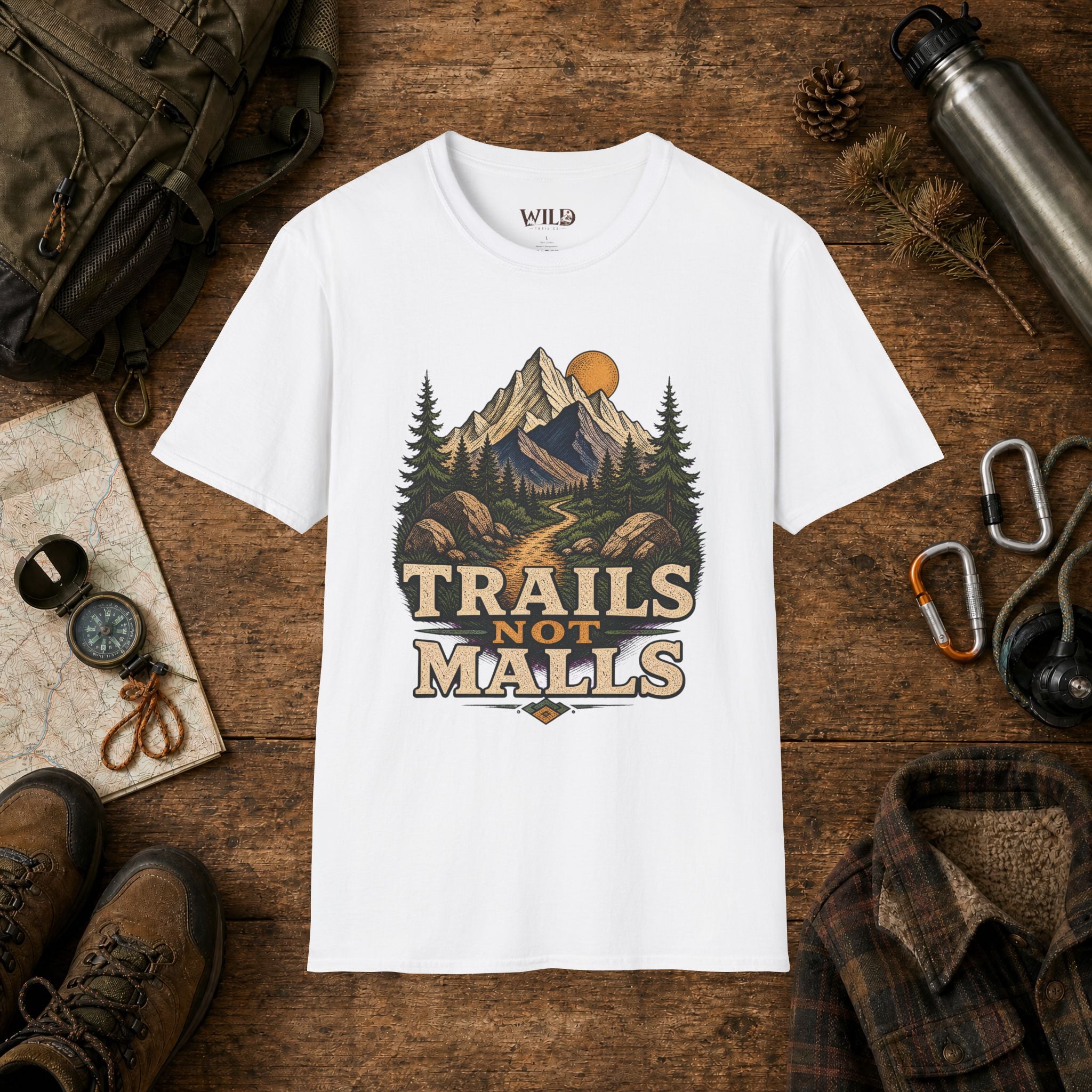 Trails not Malls T-Shirt