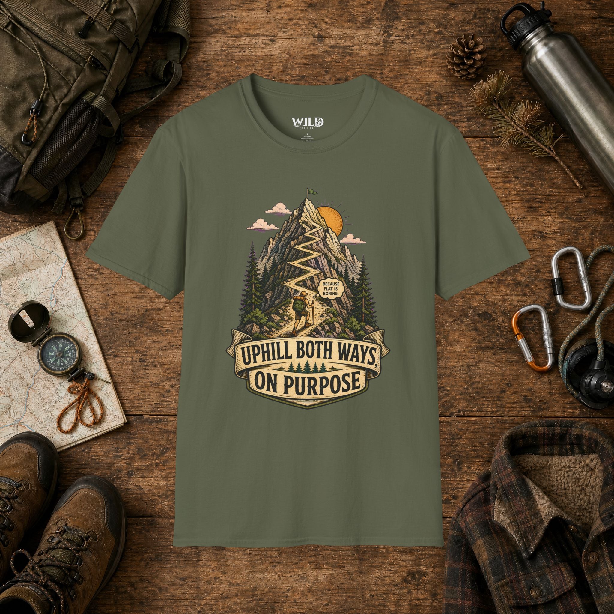 Flat is Boring T-Shirt