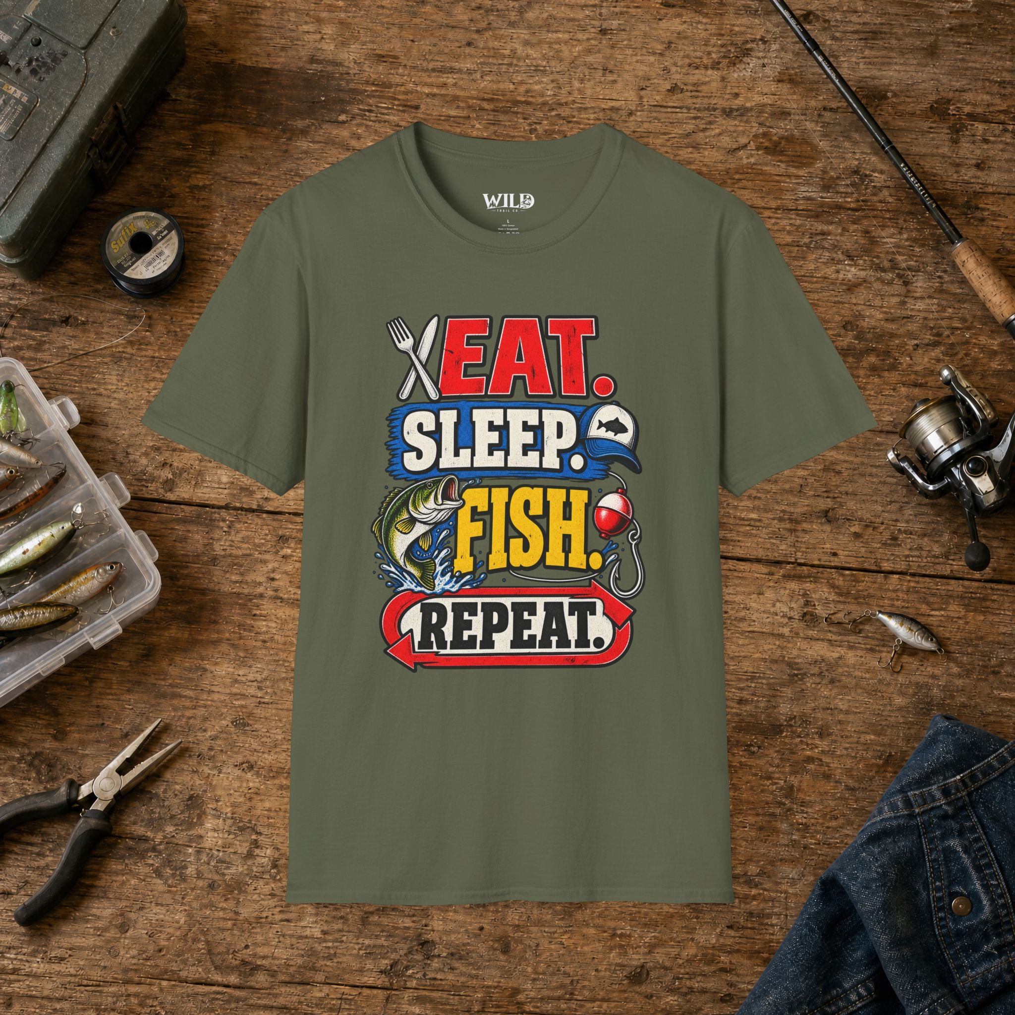 Eat Sleep Fish T-Shirt